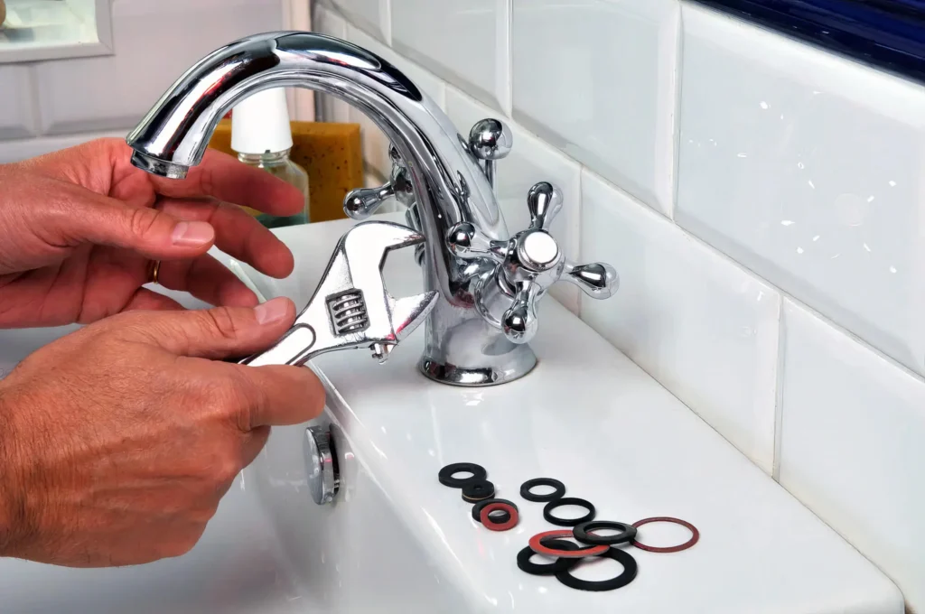 Bathroom faucet repair and fixture replacement by Calhoun Plumbing Pros